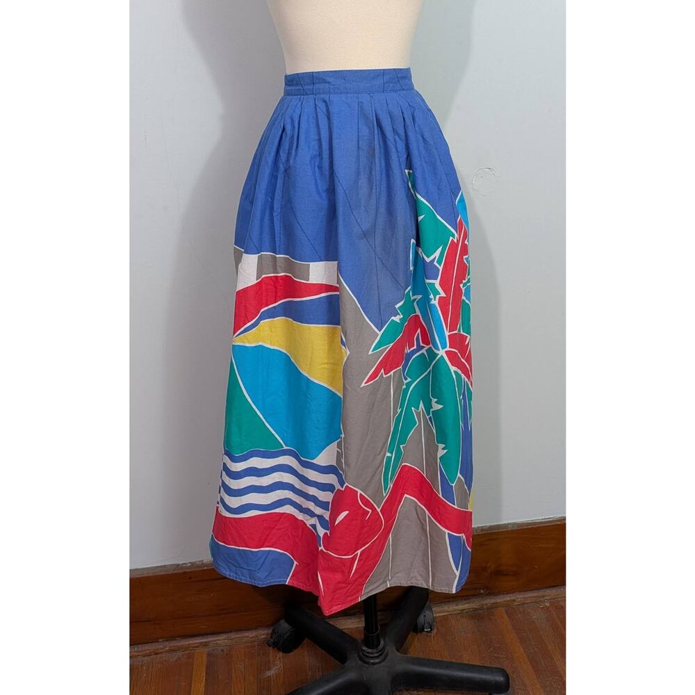 Malia Surfboard Print Skirt
